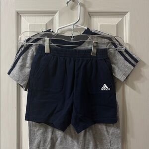 Boys Adidas t-shirt & matching short set